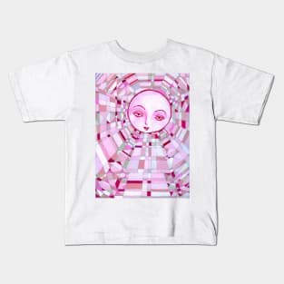 Pink Diamond Moon Kids T-Shirt